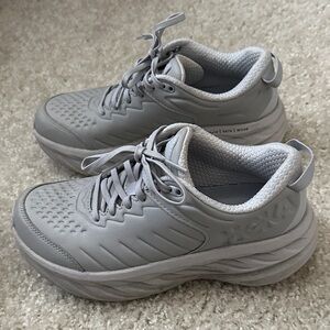 Hoka Light Gray Running Shoes W Bondi SR 8.5
